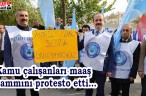 Kamu çalışanları maaş zammını protesto etti…