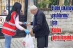Evden çıkamayan yaşlılarımız için Kızılay görev başında