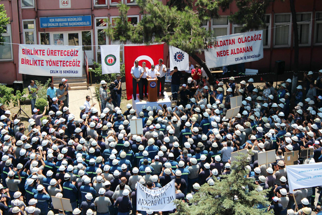çelik işçileri eylem (6)