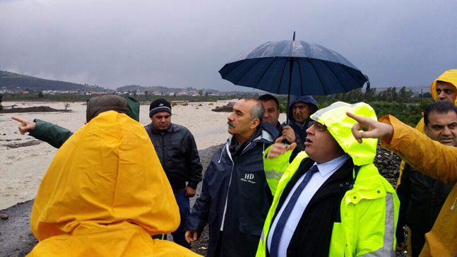 , İl Afet ve Acil Durum Müdürlüğü ve DSİ yetkilileri ile inceleme (2)