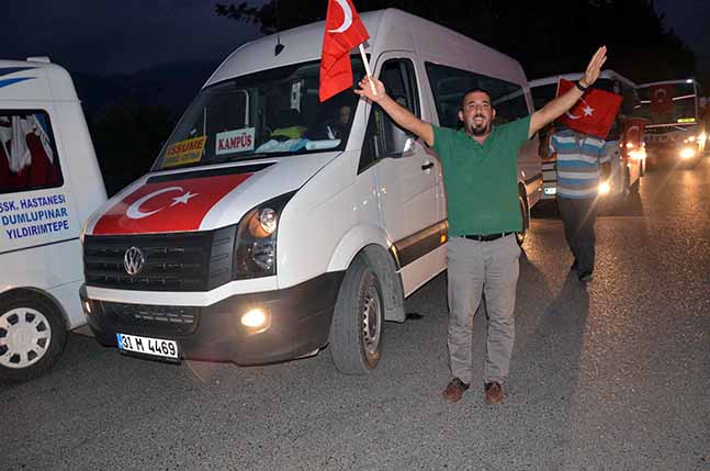 şoförler milli iradeye sahip çıktı0
