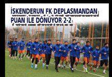 İSKENDERUN FK DEPLASMANDAN PUAN İLE DÖNÜYOR 2-2