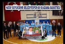 HATAY BÜYÜKŞEHİR BELEDİYESPOR:68-58:ADANA BASKETBOL