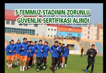 5 TEMMUZ STADININ ZORUNLU GÜVENLİK SERTİFİKASI ALINDI