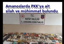 Amanoslarda PKK’ya ait silah ve mühimmat bulundu