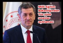 Milli Eğitim Bakanlığından Yüz yüze sınavlar açıklaması