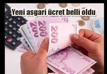 Yeni asgari ücret belli oldu