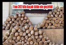 1 ton 392 kilo kaçak tütün ele geçirildi