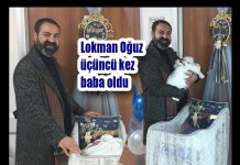 Lokman Oğuz üçüncü kez baba oldu