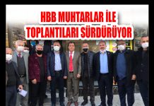 HBB MUHTARLAR İLE TOPLANTILARI SÜRDÜRÜYOR