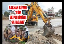 BAŞKAN GÜVEN, “TÜM EKİPLERİMİZLE SAHADAYIZ”