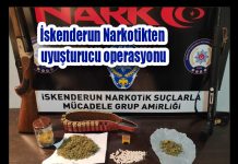 İskenderun Narkotikten uyuşturucu operasyonu