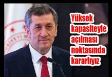 Yüksek kapasiteyle açılması noktasında kararlıyız