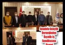 Anadolu Gençlik Derneğinden Özçelik-İş Sendikasına Ziyaret
