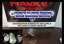 İskenderun İlçe Emniyet Müdürlüğü Narkotik Ekiplerinden Operasyon