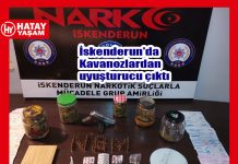 İskenderun’da Kavanozlardan uyuşturucu çıktı