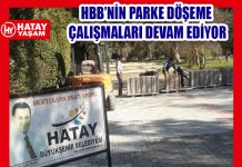 HBB’NİN PARKE DÖŞEME ÇALIŞMALARI DEVAM EDİYOR