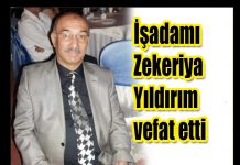 İşadamı Zekeriya Yıldırım vefat etti