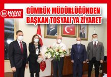 GÜMRÜK MÜDÜRLÜĞÜNDEN BAŞKAN TOSYALI’YA ZİYARET
