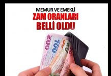 Memur ve emekli zam oranları belli oldu