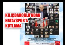 KILIÇDAROĞLU’NDAN HATAYSPOR’A KUTLAMA