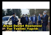 Arsuz Devlet Hastanesi Yer Teslimi Yapıldı