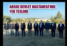 ARSUZ DEVLET HASTANESİ’NDE YER TESLİMİ