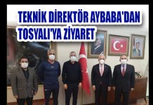 TEKNİK DİREKTÖR AYBABA’DAN TOSYALI’YA ZİYARET