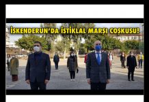İSKENDERUN’DA İSTİKLAL MARŞI COŞKUSU!