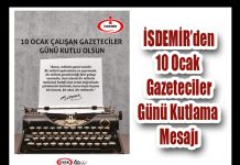 İSDEMİR’den 10 Ocak Gazeteciler Günü Kutlama Mesajı