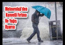 Meteoroloji’den Kuvvetli Fırtına Ve Yağış Uyarısı
