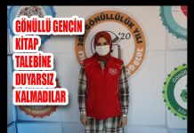 GÖNÜLLÜ GENCİN KİTAP TALEBİNE DUYARSIZ KALMADILAR