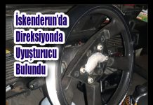 İskenderun’da Direksiyonda Uyuşturucu Bulundu