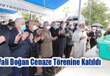 Vali Doğan Cenaze Törenine Katıldı