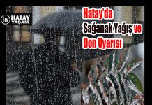 Hatay’da Sağanak Yağış ve Don Uyarısı
