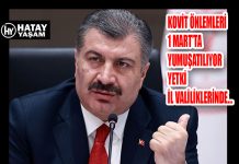 KOVİT ÖNLEMLERİ 1 MART’TA YUMUŞATILIYOR YETKİ İL VALİLİKLERİNDE…