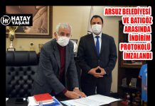 ARSUZ BELEDİYESİ VE BATIGÖZ ARASINDA İNDİRİM PROTOKOLÜ İMZALANDI