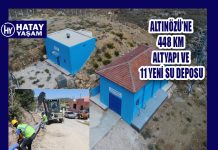 ALTINÖZÜ’NE 448 KM ALTYAPI VE 11 YENİ SU DEPOSU