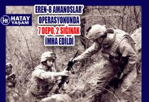 EREN-8 AMANOSLAR’ OPERASYONUNDA 7 DEPO, 2 SIĞINAK İMHA EDİLDİ