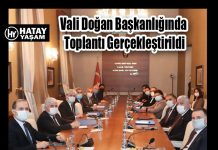 Vali Doğan Başkanlığında Toplantı Gerçekleştirildi