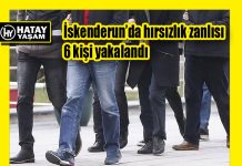 İskenderun’da hırsızlık zanlısı 6 kişi yakalandı