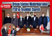 Orman İşletme Müdürlüğü’nden İTSO’ya Teşekkür Ziyareti
