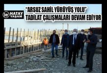 “ARSUZ SAHİL YÜRÜYÜŞ YOLU” TADİLAT ÇALIŞMALARI DEVAM EDİYOR