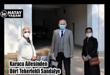 Karaca Ailesinden Dört Tekerlekli Sandalye