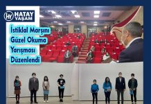 İstiklal Marşını Güzel Okuma Yarışması Düzenlendi