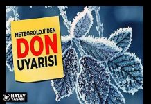 Meteoroloji’den Zirai Don Uyarısı