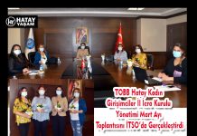 TOBB Hatay Kadın Girişimciler İl İcra Kurulu Yönetimi Mart Ayı Toplantısını İTSO’da Gerçekleştirdi