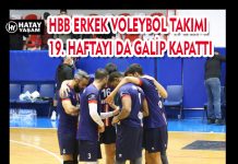HBB ERKEK VOLEYBOL TAKIMI 19. HAFTAYI DA GALİP KAPATTI