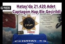Hatay’da 21.420 Adet Captagon Hap Ele Geçirildi