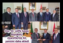 Doç. Dr. Lütfü Savaş Büyükelçi ziyaretlerine bir yenisini daha ekledi